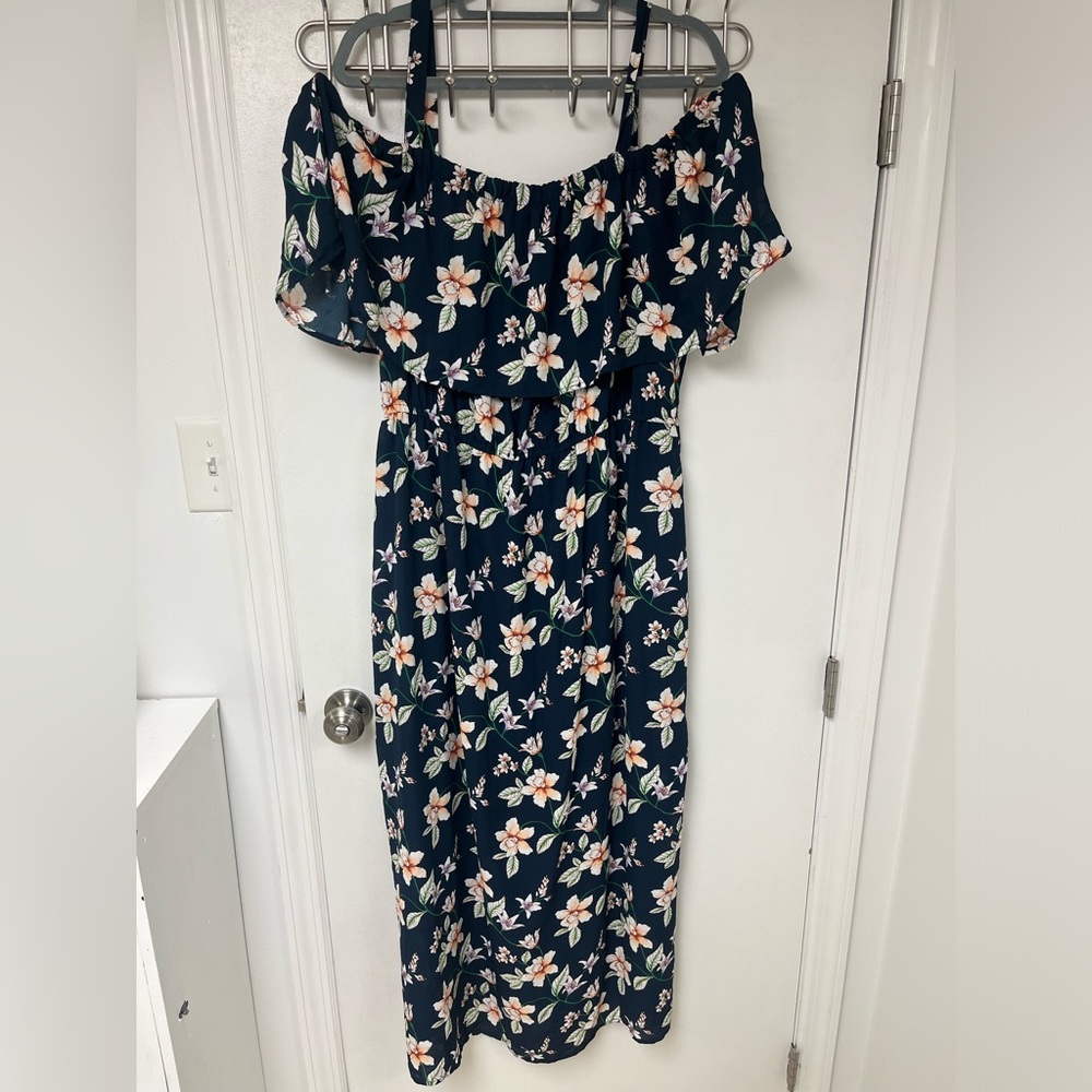 Off Shoulder Floral Dress